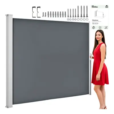 Markiza boczna 350x180 - szara