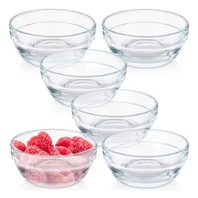 Miseczki szklane małe na sos sojowy dip sosy 7.5cm 80ml 6 sztuk EXCELLENT