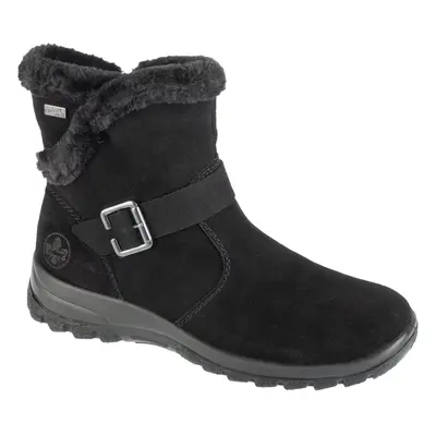 Rieker Booties L7179-00, Damskie, buty zimowe, Czarne