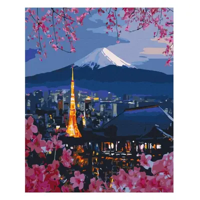 Malowanie po numerach BRUSHME, 40x50 cm, podróż po Japonii