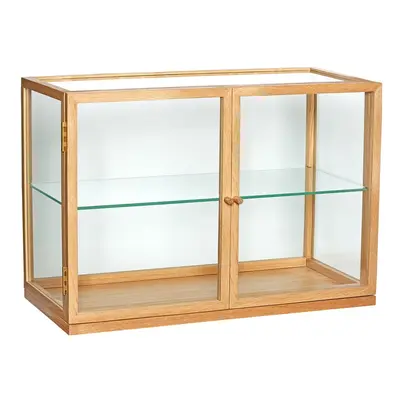 Witryna w dekorze dębu w naturalnym kolorze 60x42x32 cm Poetic – Hübsch