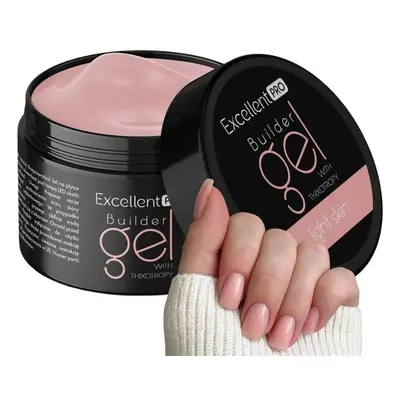 Żel jednofazowy budujący z tiksotropią EXCELLENT PRO 50g light skin
