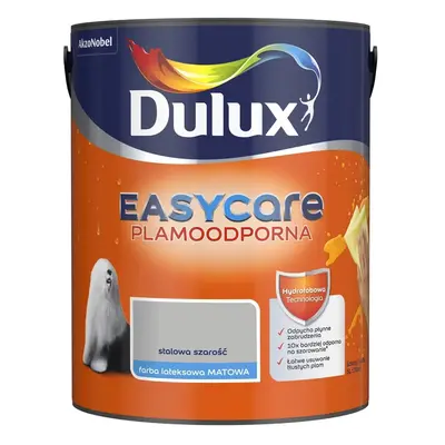 Dulux EasyCare Farba Plamoodporna 5L Stalowa szarość