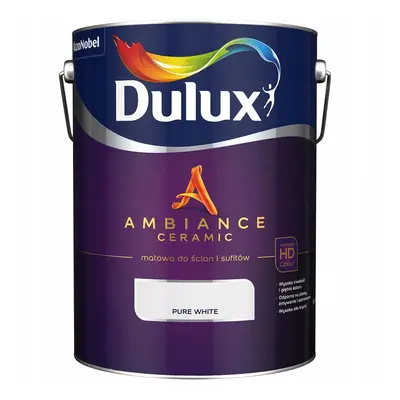 Dulux Ambiance Ceramic Farba Ceramiczna Pure White 5L
