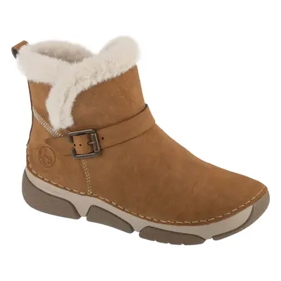 Rieker Booties 45966-20, Damskie, Brązowe, buty zimowe, skóra syntetyczna, rozmiar: 39