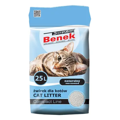 Super Benek Compact żwirek dla kota - 25 l (ok. 20 kg)