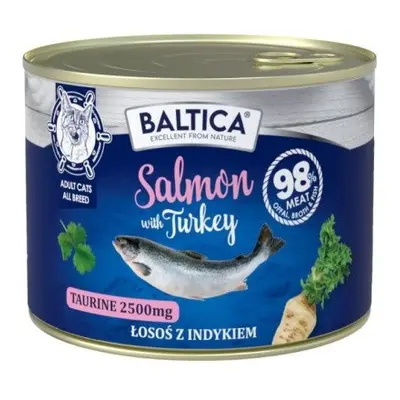 BALTICA Excellent Łosoś z indykiem - mokra karma dla kota - 185g