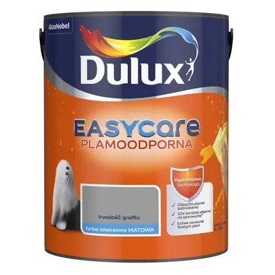 Farba do ścian sufitów Plamoodporna Dulux Easycare Trwałość grafitu 5L