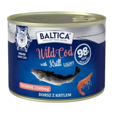BALTICA Excellent Dorsz z krylem Light - mokra karma dla kota - 185g