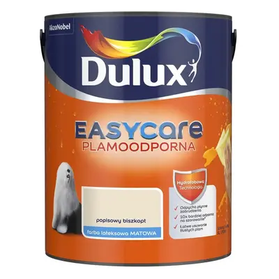 Farba do ścian sufitu Plamoodporna Dulux Easycare Popisowy biszkopt 5L