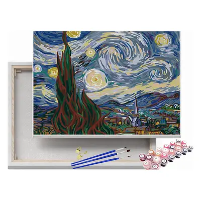 Gwiaździsta noc 2 - Vincent van Gogh - Malowanie po numerach