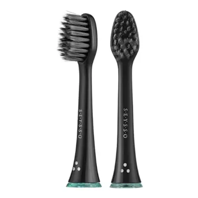 SEYSSO Carbon Końcówki do Szczoteczki Sonicznej Antibacterial Charcoal 2 Sztuki