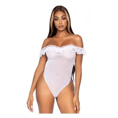 Leg Avenue Off The Shoulder Teddy - Onesize