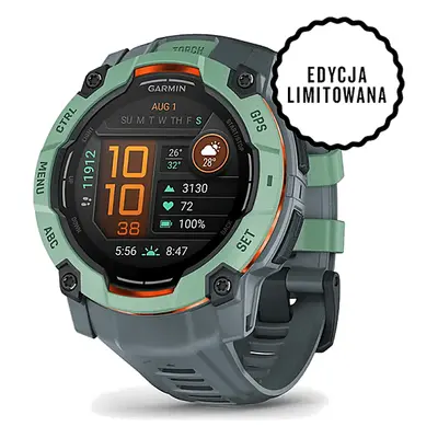 Smartwatch GARMIN Instinct 3 50 mm AMOLED Neotropic z paskiem w kolorze Twilight 010-03020-01