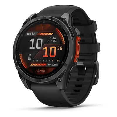 Smartwatch GARMIN fenix 8 47 mm Slate grey z czarnym silikonowym paskiem 010-02904-00
