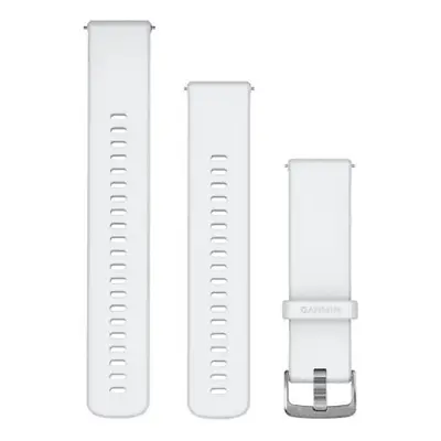Pasek do zegarka GARMIN z mechanizmem szybkiego odłączania 22 mm Silikonowy Biały zapięciem w ko