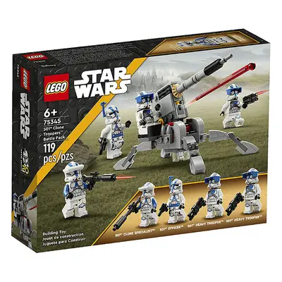 Klocki LEGO Star Wars - Zestaw bitewny – żołnierze-klony z 501. legionu 75345