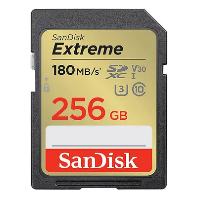 Karta pamięci SANDISK SDXC Extreme 256GB 180MB/s C10 V30 UHS-I U3 SDSDXVV-256G-GNCIN