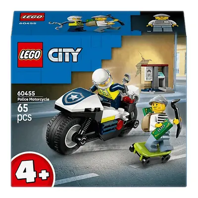 Klocki LEGO City Pościg na motocyklu policyjnym 60455