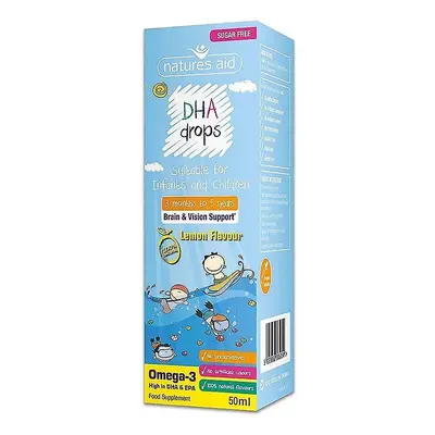 Natures Aid Nature&apos;s Pomoc DHA Mini Krople dla niemowląt i dzieci 50ml (138510)