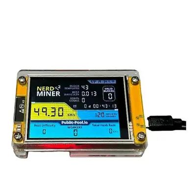 Nowa Nerdminer V3 2,8-calowa loteria BTC Solo Nerd Miner Crypto Solo Maszyna do kopania kryptowa