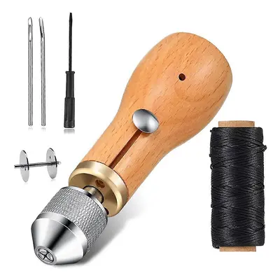 Skórzany zestaw szydła Narzędzia rzemieślnicze Maszyna do szycia ręcznego Lock Stitcher Zestaw i