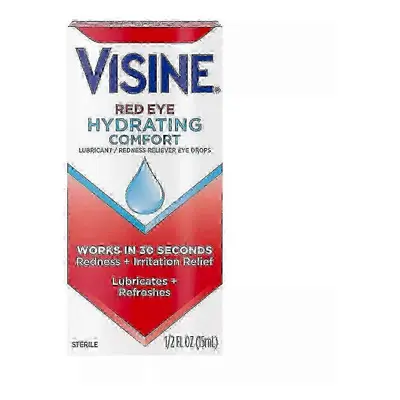 Visine Red Eye Nawilżające krople do oczu Comfort, 0.5 uncji
