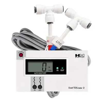 HM DIGITAL Podwójny tester jakości wody online Miernik TDS/EC Wejście/wyjście Monitor jakości wo