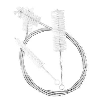 3 Sztuk Zestaw Do Czyszczenia Puzonu Trąbki Róg Ze Stali Nierdzewnej Nylonowa Szczotka Instrumen