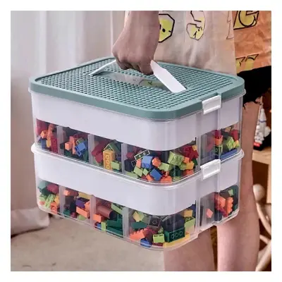 Pudełko do przechowywania klocków dla dzieci Zabawki do układania w stosy Organizer do przechowy