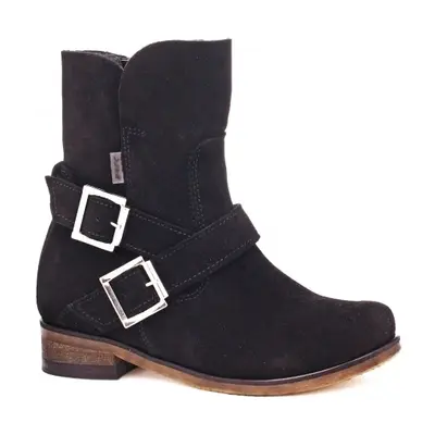 Botki Wojas X Bartek 8440461, Dla Dziewcząt, Czarny