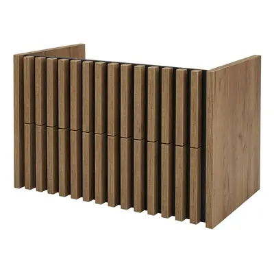 Szafka pod umywalkę Deftrans Line wisząca 80 cm dąb złoty