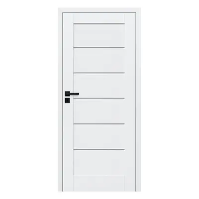 Drzwi bezprzylgowe pełne Toreno 80 kredowobiałe