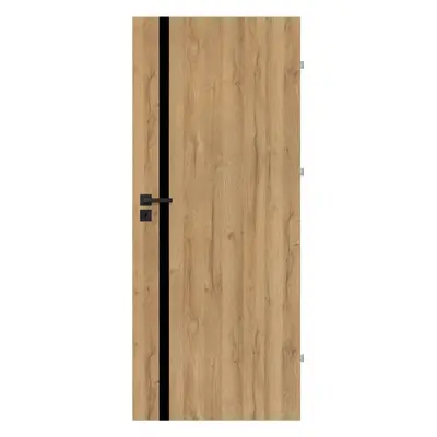 Drzwi pełne Exmoor 80 prawe dąb grandson czarna linia
