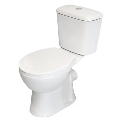 Kompakt WC Selvio bezkołnierzowy z deską wolnoopadającą