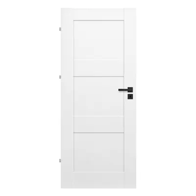 Drzwi pełne Tre 90 lewe białe