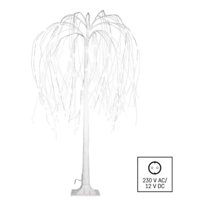 Dekoracje - 72 LED, drzewko 120 cm, zimna biel, IP44, timer