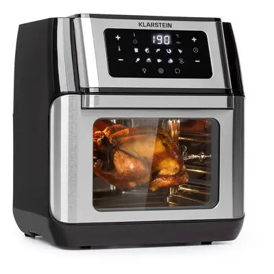 Klarstein AeroVital Fry, frytkownica beztłuszczowa, 1500 W, 10 l, 9 programów, kolor czarno-srebrny