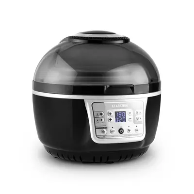 Klarstein VitAir Turbo, frytkownica beztłuszczowa, 1400 W, 9 l, grill, pieczenie, kolor szaro-czarny