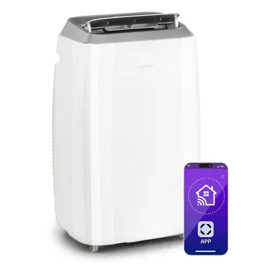 Klarstein Iceblock Smart 12K, klimatyzator przenośny, 3 w 1, 12 000 BTU, sterowanie przez aplikację, biały