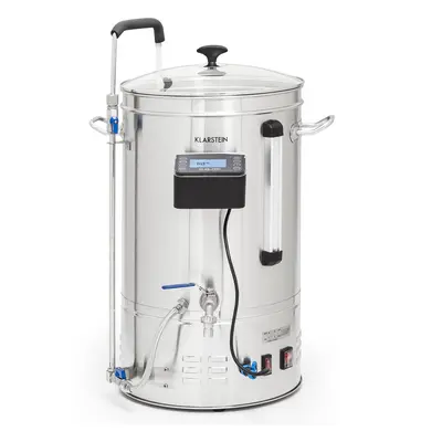 Klarstein Brauheld Smart 35, kocił zacierny, 2500 W, 35 l. 100°C, pompa obiegowa, stal nierdzewna