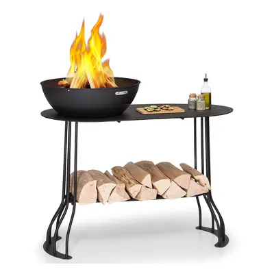 Blumfeldt Nantai, stanowisko grillowe/misa paleniskowa: Ø 50 cm, ruszt grillowy: Ø 48 cm, kształ