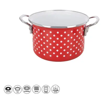 Garnek emaliowany TEČKA