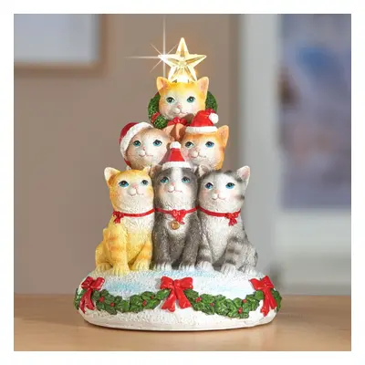 Pozytywka LED "Kocia choinka"