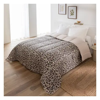 Koc z mikrofibry ze wzorem panterki 400g/m2