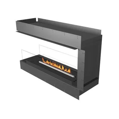 Planika Forma 1200 3-Stronny Kominek Bio - Planika Fires - Bio Kominek jako Przegroda Pokoju - Planika Wbudowany Kominek Bio - A