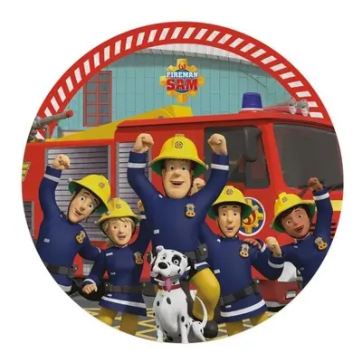 Talerze owalne papierowe straż 23cm 8szt