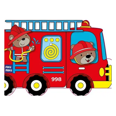 Straż pożarna - kolorowanka z naklejkami