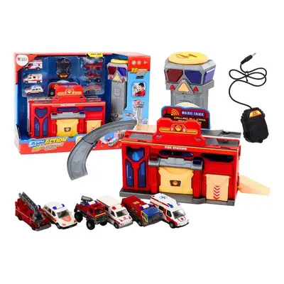 Straż pożarna + Pojazdy 6 sztuk