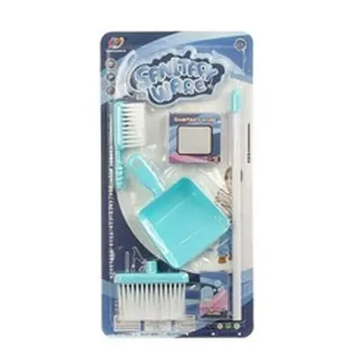 Zestaw do sprzątania 356764 szczotka z plastikowym kijkiem, szufelka, mała zmiotka